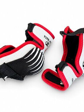 Total Hockey Youth Elbow Pads Small | Hockey Protective Gear Black Red White